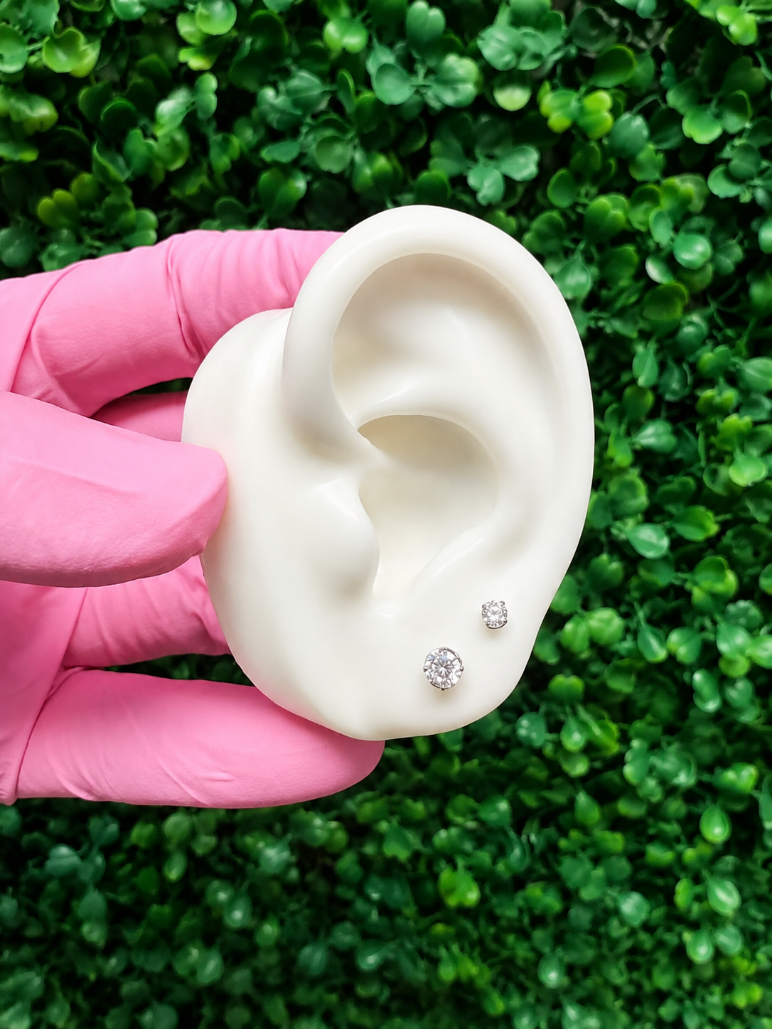 Glow | Clear CZ Prong Stud (Round)