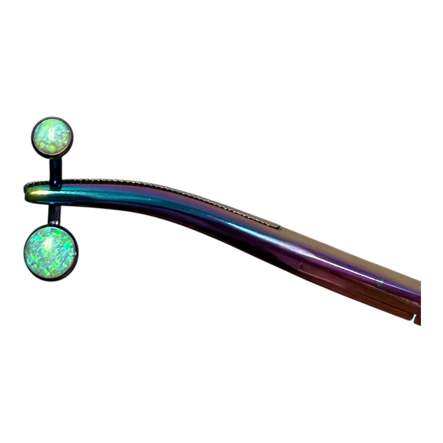 Energized | Lime Green Opal Titanium Jewelry