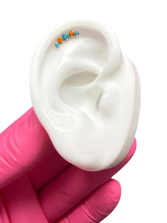 Showgirl| Orange & Mint Curve