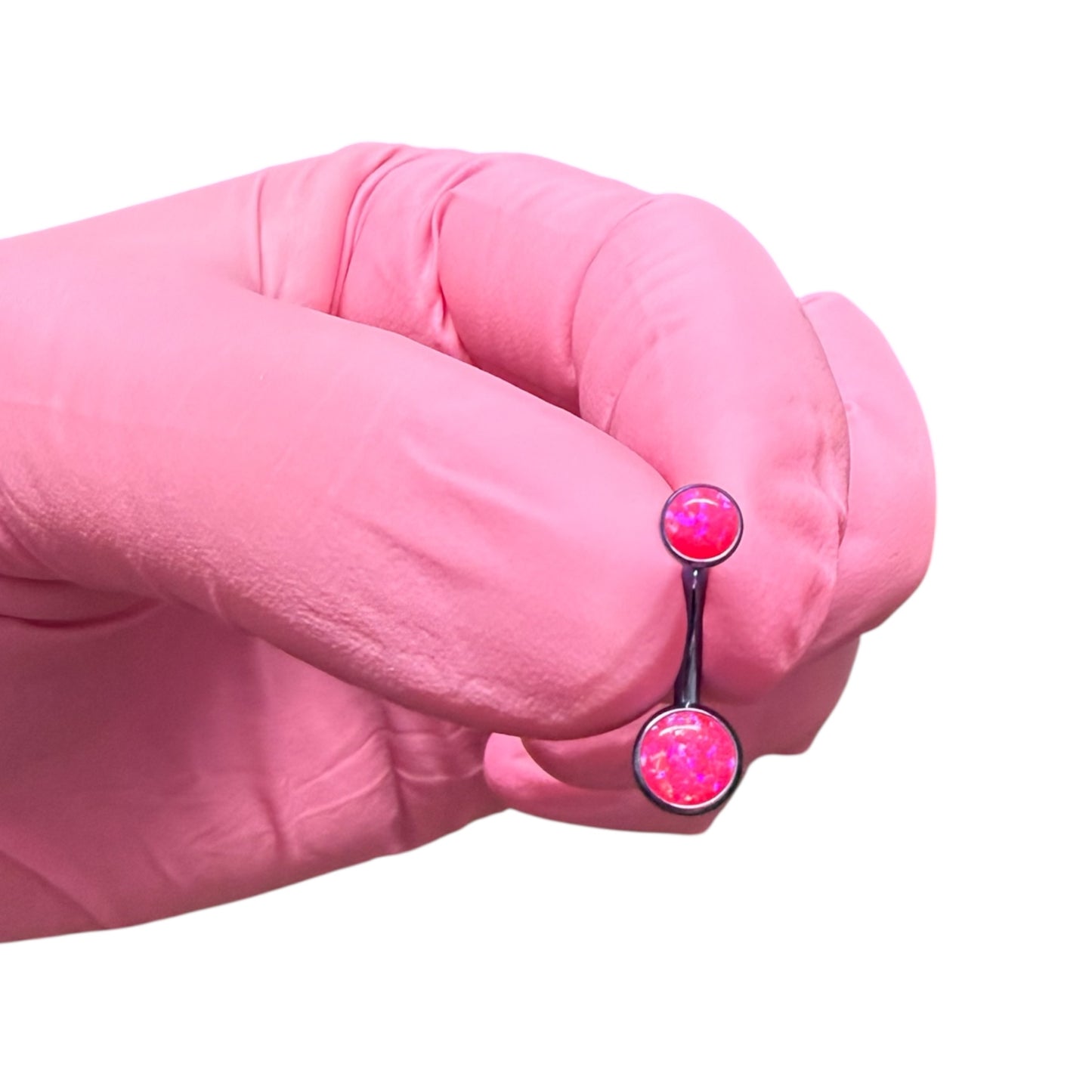 Barbie Damage | Hot Pink Opal Titanium Jewelry