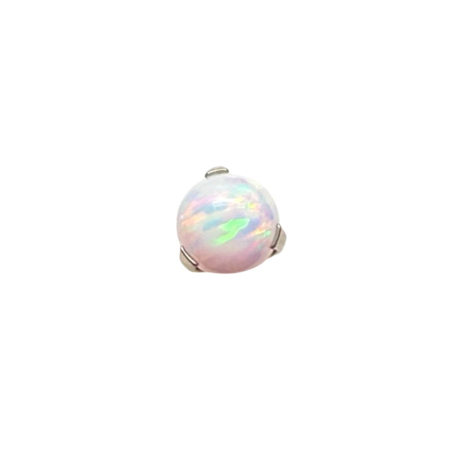 Snow Cone | White Opal Stud