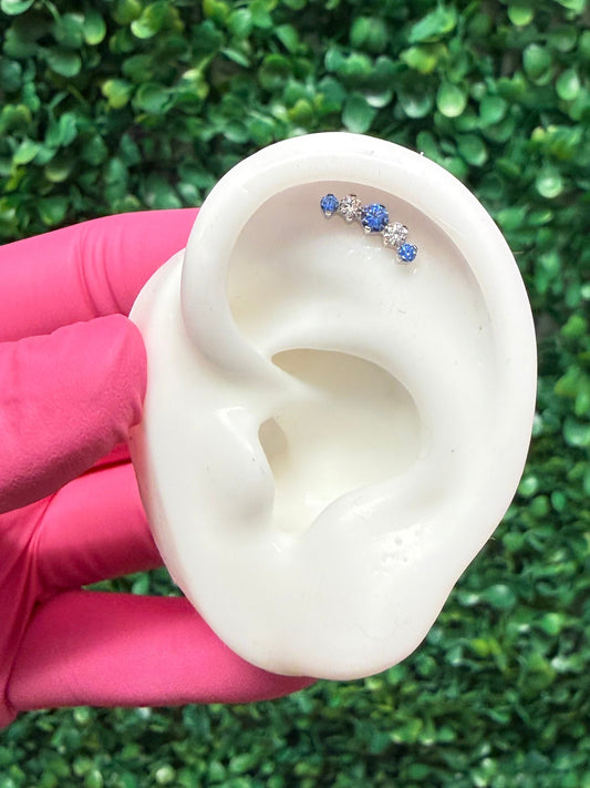 Artic/CZ Curve | Titanium Threadless End