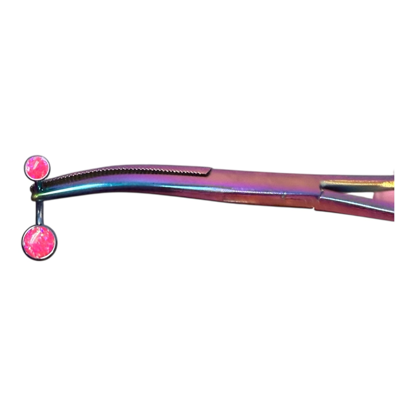 Barbie Damage | Hot Pink Opal Titanium Jewelry