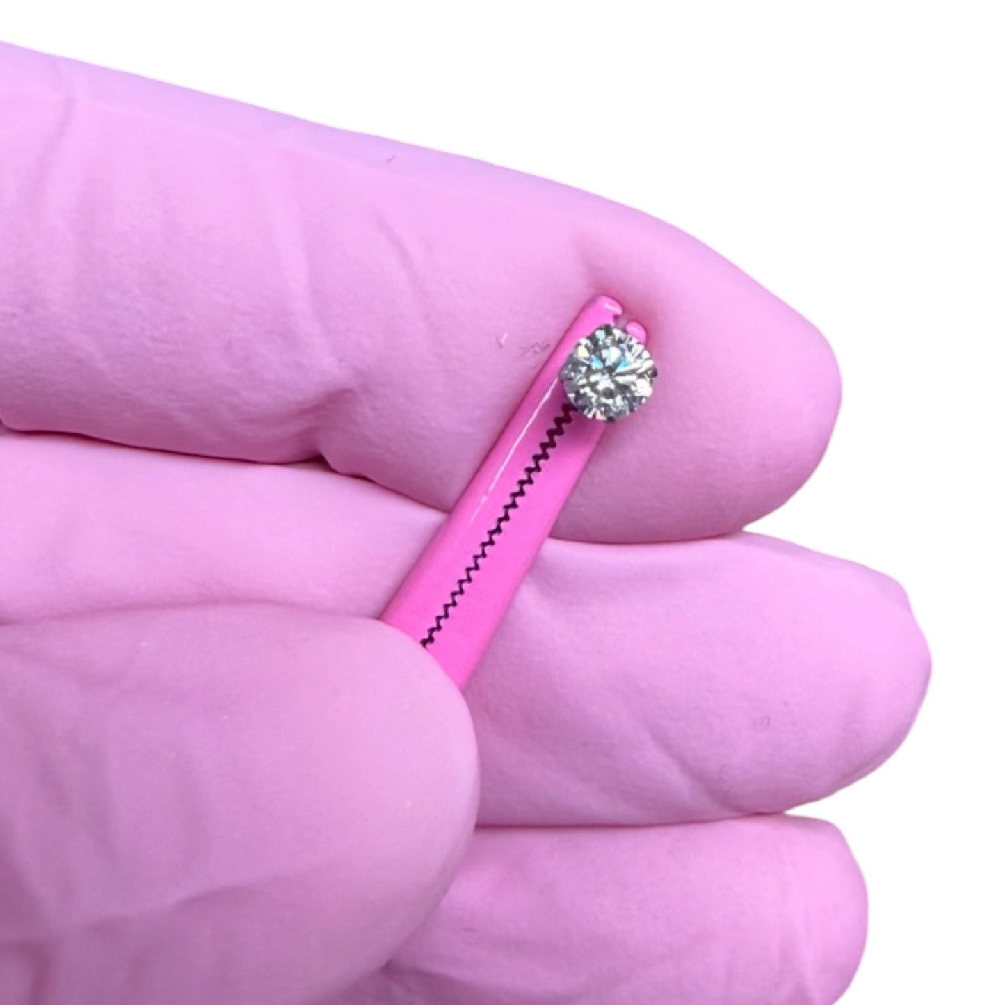 Glow | Clear CZ Prong Stud (Round)